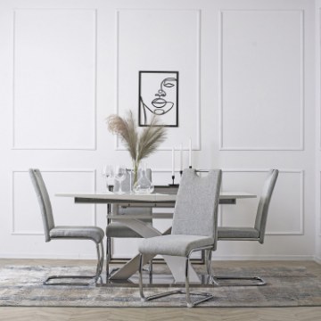Mebel Elite Стул Lopez светло-серого цвета, ME.LOPEZ/P/T/K - Home Club