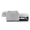 Mebel Elite Раскладной кресло Solor, серый, из вельвета, ME.SOLOR/P/CZ/SZTR/FW - Home Club, изображение 7