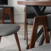 Mebel Elite Стул Ruiz, серый/орех, ME.RUIZ/P/O/T/K - Home Club, изображение 4