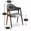 Mebel Elite Стул Ruiz, серый/орех, ME.RUIZ/P/O/T/K - Home Club, изображение 9