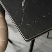 Mebel Elite Стол Lares, керамический, раскладной, 90–150 см, черный мрамор/черный, ME.LARES/CZ/CER/S90-150 - Home Club, изображение 5