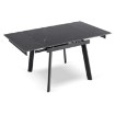 Mebel Elite Стол Lares, керамический, раскладной, 90–150 см, черный мрамор/черный, ME.LARES/CZ/CER/S90-150 - Home Club, изображение 8