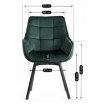 Mebel Elite Вращающееся кресло Luna, зеленое, велюровое, ME.LUNA/Z/V/K - Home Club, изображение 10