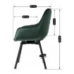 Mebel Elite Вращающееся кресло Luna, зеленое, велюровое, ME.LUNA/Z/V/K - Home Club, изображение 11