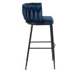 Mebel Elite Барный стул Flores, темно-синий, велюровый, ME.FLORES/GR/CZ/V/H - Home Club, изображение 5