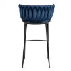 Mebel Elite Барный стул Flores, темно-синий, велюровый, ME.FLORES/GR/CZ/V/H - Home Club, изображение 6