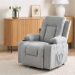Mebel Elite Розкладне крісло з функцією масажу Box 2, сіре, ME.BOX2/P/T/FW - Home Club, зображення 2