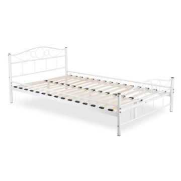 Mebel Elite Металеве ліжко Griffin 120x200, біле, ME.GRIFFIN/120/B/LOZ - Home Club