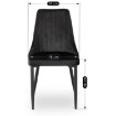 Mebel Elite Стілець Bari, чорний, велюровий, ME.BARI/CZ/V/K - Home Club, зображення 6