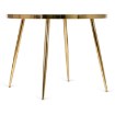 Mebel Elite Стол Tinga 100 см, стеклянный, белый мрамор/золотой, ME.TINGA/BM/S - Home Club, изображение 7