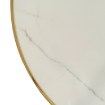Mebel Elite Стол Tinga 100 см, стеклянный, белый мрамор/золотой, ME.TINGA/BM/S - Home Club, изображение 8