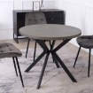 Mebel Elite Стол Lugo, раскладной, 90–190 см, бетон/чёрный, ME.LUGO/BET/CZ/S - Home Club, изображение 2