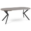 Mebel Elite Стол Lugo, раскладной, 90–190 см, бетон/чёрный, ME.LUGO/BET/CZ/S - Home Club, изображение 8