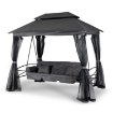 Mebel Elite Садова гойдалка Carmen Сіра/Чорна, ME.CARMEN/P/T/OGR/HUS - Home Club