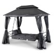 Mebel Elite Садова гойдалка Carmen Сіра/Чорна, ME.CARMEN/P/T/OGR/HUS - Home Club, зображення 3