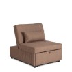 Mebel Elite Раскладной кресло Iberis 80 см для сна, коричневое, ME.IBERIS/BR/T/FW80 - Home Club, изображение 3