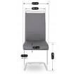 Mebel Elite Стул Loca, серый, экокожа, ME.LOCA/P/CH/E/K - Home Club, изображение 6