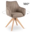 Mebel Elite Обертове крісло Lemon, бежеве, ME.LEMON/BZ/T/K - Home Club