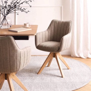 Mebel Elite Вращающееся кресло Lemon бежевого цвета, ME.LEMON/BZ/T/K - Home Club