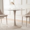 Mebel Elite Стіл Sander 89 см, керамічний, білий/кашемір, ME.SANDER/B/KASZ/S - Home Club, зображення 4