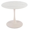 Mebel Elite Стіл Sander 89 см, керамічний, білий/кашемір, ME.SANDER/B/KASZ/S - Home Club, зображення 5