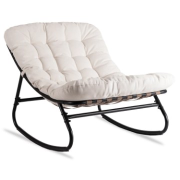 Mebel Elite Кресло-качалка Aurora, бежевого цвета, ME.AURORA/BZ/T/FW - Home Club