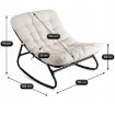 Mebel Elite Кресло-качалка Aurora, бежевого цвета, ME.AURORA/BZ/T/FW - Home Club, изображение 10