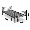 Mebel Elite Двоярусне ліжко Rodez 90x200 для дітей, чорне, ME.RODEZ/90/CZ/LOZP - Home Club, зображення 8