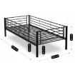 Mebel Elite Двоярусне ліжко Rodez 90x200 для дітей, чорне, ME.RODEZ/90/CZ/LOZP - Home Club, зображення 9