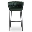 Mebel Elite Барный стул Flores, зеленый, велюровый, ME.FLORES/Z/CZ/V/H - Home Club, изображение 3