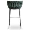 Mebel Elite Барный стул Flores, зеленый, велюровый, ME.FLORES/Z/CZ/V/H - Home Club, изображение 6