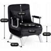 Mebel Elite Раскладной кресло Bart, черный велюр, ME.BART/CZ/V/FW - Home Club, изображение 12
