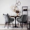 Mebel Elite Обертове крісло Luna, сіре, велюрове, ME.LUNA/P/V/K - Home Club, зображення 3