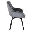 Mebel Elite Обертове крісло Luna, сіре, велюрове, ME.LUNA/P/V/K - Home Club, зображення 8