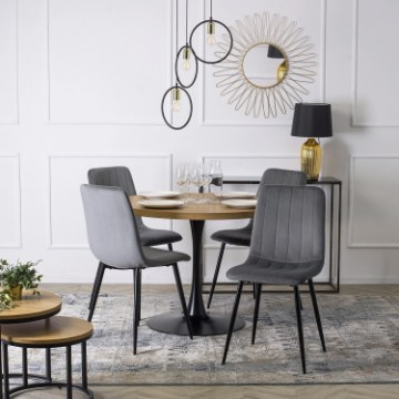 Mebel Elite Стул Ibis, серый, велюровый, ME.IBIS/P/V/K - Home Club