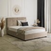 Mebel Elite Ліжко 140x200 Tinga, велюрове, бежеве, ME.TINGA/140/BZ/V/LOZZPOJ - Home Club