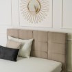 Mebel Elite Ліжко 140x200 Tinga, велюрове, бежеве, ME.TINGA/140/BZ/V/LOZZPOJ - Home Club, зображення 5