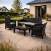 Mebel Elite Набор садовой мебели Savio, черный, ME.SAVIO/CZ/RT/OGR/ZES - Home Club, изображение 2