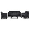 Mebel Elite Набор садовой мебели Savio, черный, ME.SAVIO/CZ/RT/OGR/ZES - Home Club, изображение 3
