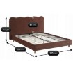 Mebel Elite Кровать 160x200 Izmir Rude, ME.IZMIR/160/RD/T/LOZ - Home Club, изображение 6