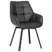 Mebel Elite Вращающееся кресло Luna, чёрная экокожа, ME.LUNA/CZ/E/K - Home Club, изображение 3