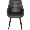 Mebel Elite Вращающееся кресло Luna, чёрная экокожа, ME.LUNA/CZ/E/K - Home Club, изображение 4