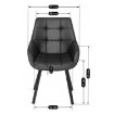 Mebel Elite Вращающееся кресло Luna, чёрная экокожа, ME.LUNA/CZ/E/K - Home Club, изображение 7