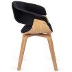 Mebel Elite Стул Gary из велюра, черный/золотой дуб, ME.GARY/CZ/DZ/V/DG/K - Home Club, изображение 5