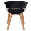 Mebel Elite Стул Gary из велюра, черный/золотой дуб, ME.GARY/CZ/DZ/V/DG/K - Home Club, изображение 6