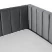Mebel Elite Кровать 90x200 Villemo, серая, велюровая, ME.VILLEMO/90/90/CP/V/LOZWYS - Home Club, изображение 7