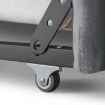 Mebel Elite Кровать 90x200 Villemo, серая, велюровая, ME.VILLEMO/90/90/CP/V/LOZWYS - Home Club, изображение 8