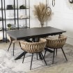 Mebel Elite Стіл Bruno, керамічний, розкладний, 160–240 см, чорний, ME.BRUNO/CZ/S - Home Club, зображення 4