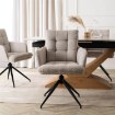 Mebel Elite Вращающееся кресло Akita, серое, из вельвета, ME.AKITA/JP/SZTR/K - Home Club, изображение 2