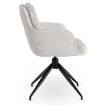 Mebel Elite Вращающееся кресло Akita, серое, из вельвета, ME.AKITA/JP/SZTR/K - Home Club, изображение 9